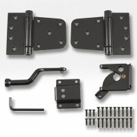 Gartentor Beschlag-Set schwarz extra-breit –...