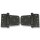 Gartentor Beschlag-Set schwarz extra-breit – Torfalle & T-Scharniere in schlichtem Design