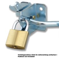 Gartentorfalle ST172011 – selbstschließend & automatisch einrastend, Stahl verzinkt, inkl. Montagematerial