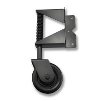 Schartec Torrolle gefedert bis 100 kg für Gartentor & Flügeltor schwarz