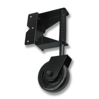 Schartec Torrolle gefedert bis 100 kg für Gartentor & Flügeltor schwarz