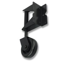 Schartec Torrolle gefedert bis 100 kg für Gartentor & Flügeltor schwarz