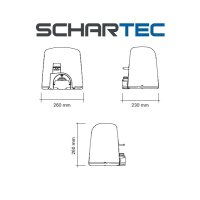 Schartec Schiebetorantrieb Jet 600 Komplett-Set
