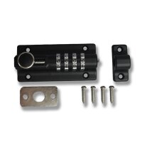 2 x Schartec Türriegel mit Zahlencode – Mechanisches Riegelschloss