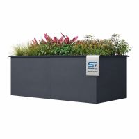 Hochbeet Metall Anthrazit 200 x 100 x 77 cm –...