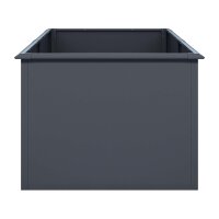 Hochbeet Metall Anthrazit 200x100x77 cm – Schartec SHB2A mit Schneckenkante