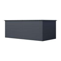 Hochbeet Metall Anthrazit 200x100x77 cm – Schartec SHB2A mit Schneckenkante