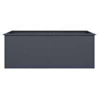 Hochbeet Metall Anthrazit 200x100x77 cm – Schartec SHB2A mit Schneckenkante