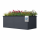Hochbeet Metall Anthrazit 200 x 100 x 77 cm – Schartec SHB2A mit Schneckenkante