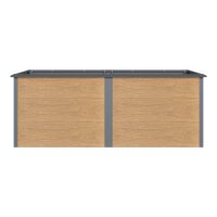 Hochbeet Metall Holzoptik 200x100x77 cm – Schartec...