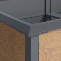 Hochbeet Metall Holzoptik 200x100x77 cm – Schartec SHB2H UV-beständig