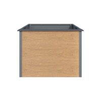 Hochbeet Metall Holzoptik 200x100x77 cm – Schartec SHB2H UV-beständig