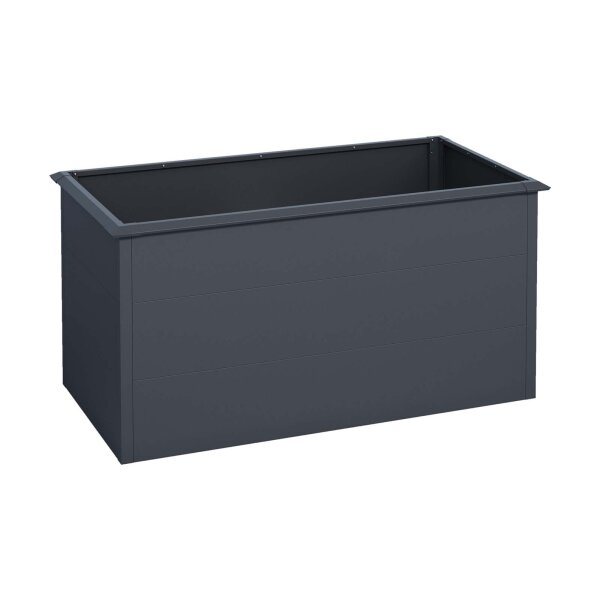 Hochbeet Metall Anthrazit 150x75x77 cm – Schartec SHB1A mit Schneckenkante