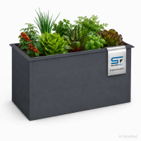 Hochbeet Metall Anthrazit 150 x 75 x 77 cm –...