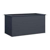 Hochbeet Metall Anthrazit 150x75x77 cm – Schartec SHB1A mit Schneckenkante