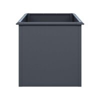 Hochbeet Metall Anthrazit 150x75x77 cm – Schartec SHB1A mit Schneckenkante
