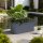 Hochbeet Metall Anthrazit 150x75x77 cm – Schartec SHB1A mit Schneckenkante
