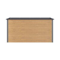 Hochbeet Metall Holzoptik 150x75x77 cm – Schartec...