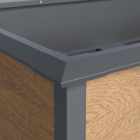 Hochbeet Metall Holzoptik 150x75x77 cm – Schartec SHB1H UV-beständig