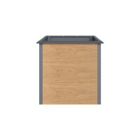 Hochbeet Metall Holzoptik 150x75x77 cm – Schartec SHB1H UV-beständig