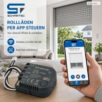 2er-Set Schartec Smart Home WLAN Rollladensteuerung...