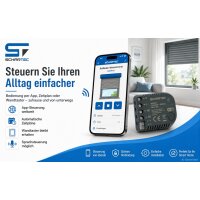 4er-Set Schartec Smart Home WLAN Rollladensteuerung Unterputz