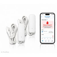 2 x WLAN Wassermelder mit App-Benachrichtigung –...