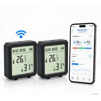 2 x WLAN Temperatur & Luftfeuchtigkeitssensor –...