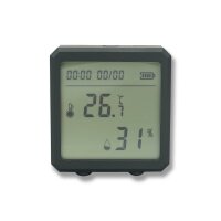 2 x WLAN Temperatur & Luftfeuchtigkeitssensor – Smartes Hygrometer & Thermometer schwarz