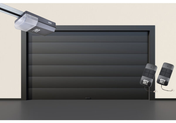 Sektionaltor Schartec Thermolux 40 M-Sicke in anthrazit 5000 x 2125 mm mit Antrieb