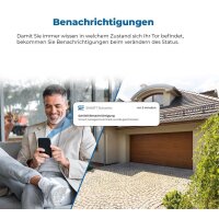 Schartec Sektionaltor 2375 x 2000 mm Pro-Line 40 weiß L-Sicke mit Antrieb